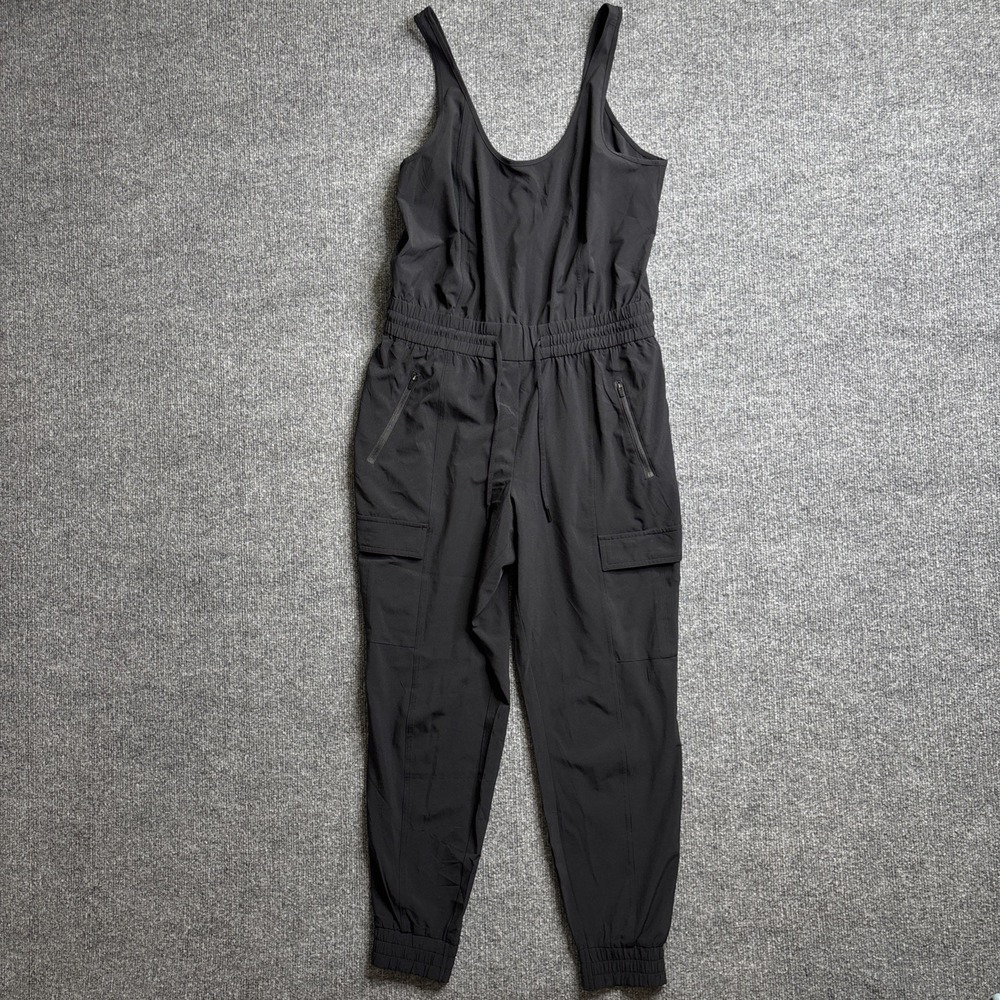 Athleta Unbound Jumpsuit Women's SP Small Petite Black Travel Commute